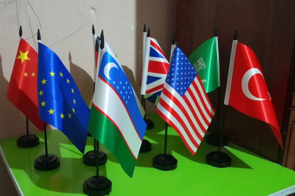 Флаги Настольные флашки с поставкой Stol bayroqlar Bayroqchalar