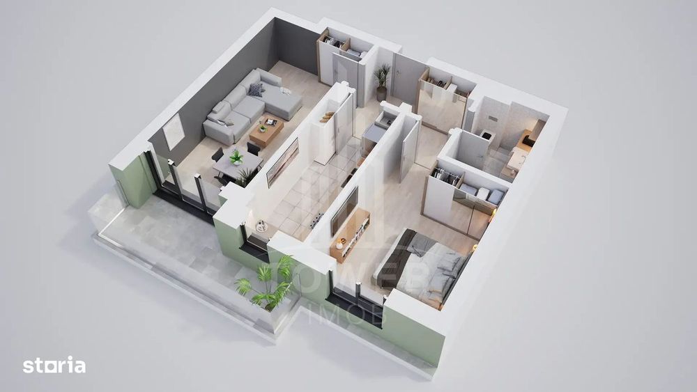 Vanzare apartament cu 2 camere. Rate la dezvoltator pe 7 ani — fotografia 2