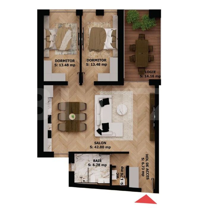 Apartament 3 camere cu logie, eleganta si confort urban – EAS Reside — fotografia 1