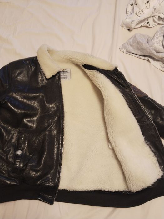 Кожаный куртка Авиатор