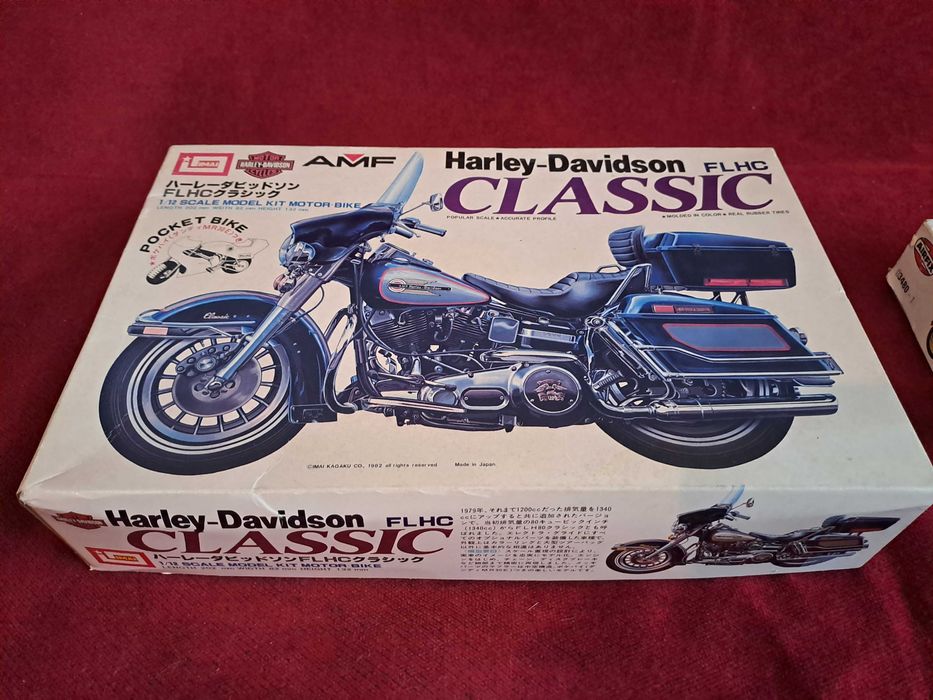 set constructie macheta motocicleta Harley Davidson macheta BSA
