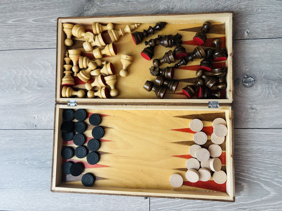 Joc Table/Sah din lemn