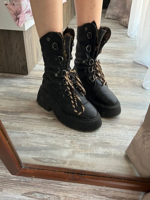 Дамски боти от естествена кожа Габина