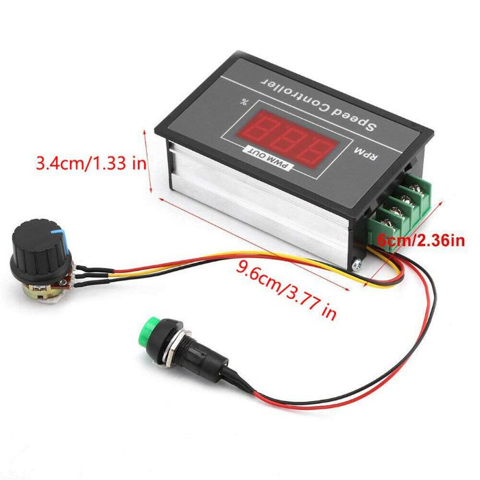 PWM 30A Variator turatie, regulator turatie motor DC 6-12-24-48V. Nou!