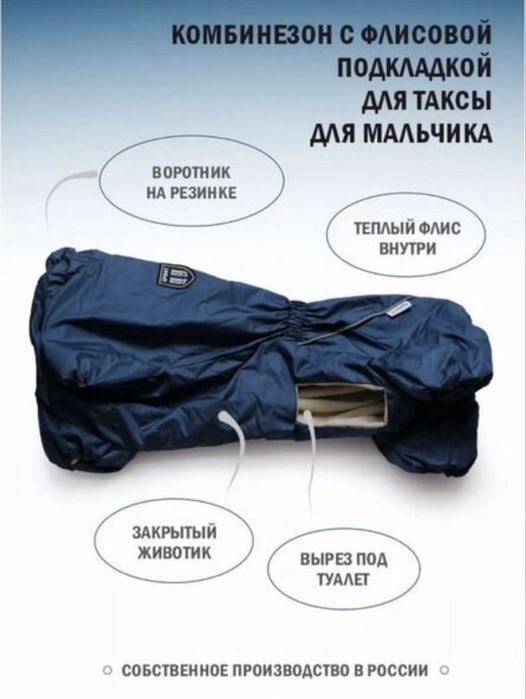 Комбинезон для таксы мальчика