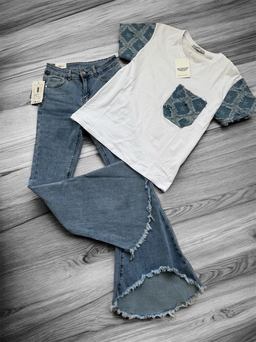 Дънки(+тениска),не са комплект