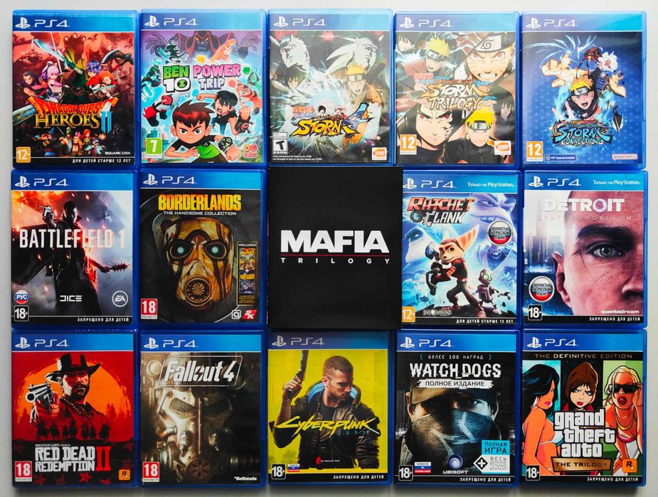 Игры диски на Sony PlayStation 4 5