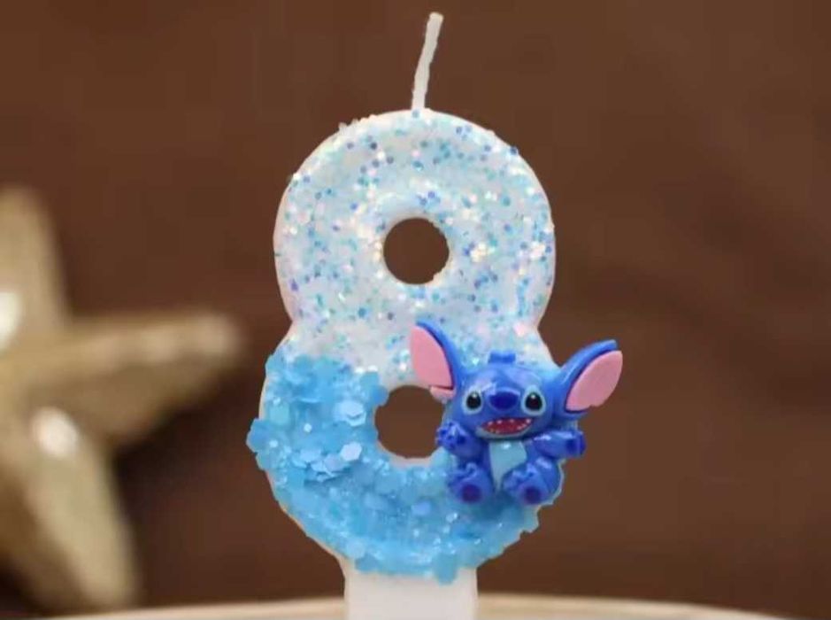 Свещички за торта на Стич