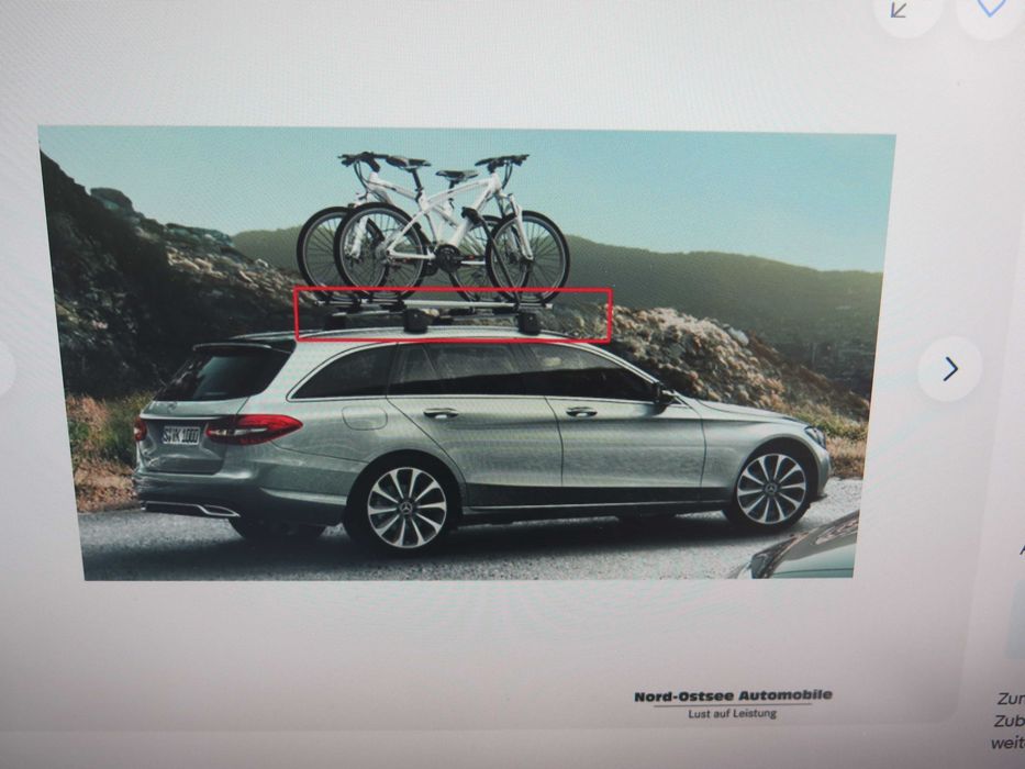 Mercedes 2015г.,МЕРЦЕДЕС W205 ,S205 комби-оргинални греди,thule
