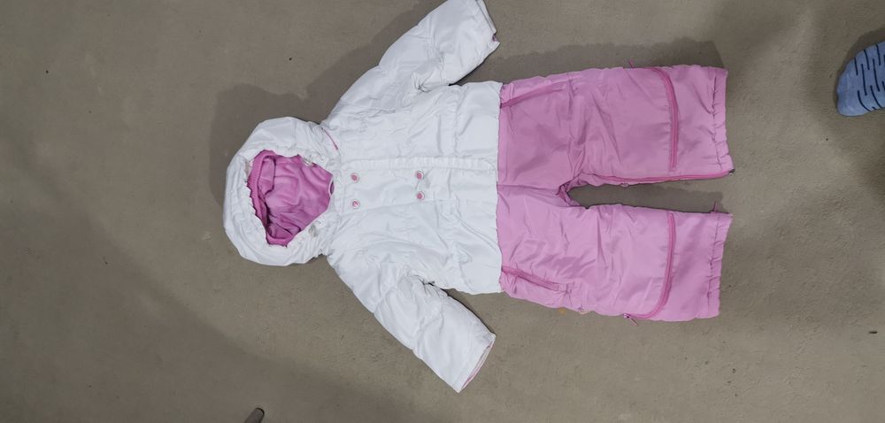 Комбинезон зимний на девочку 80 см