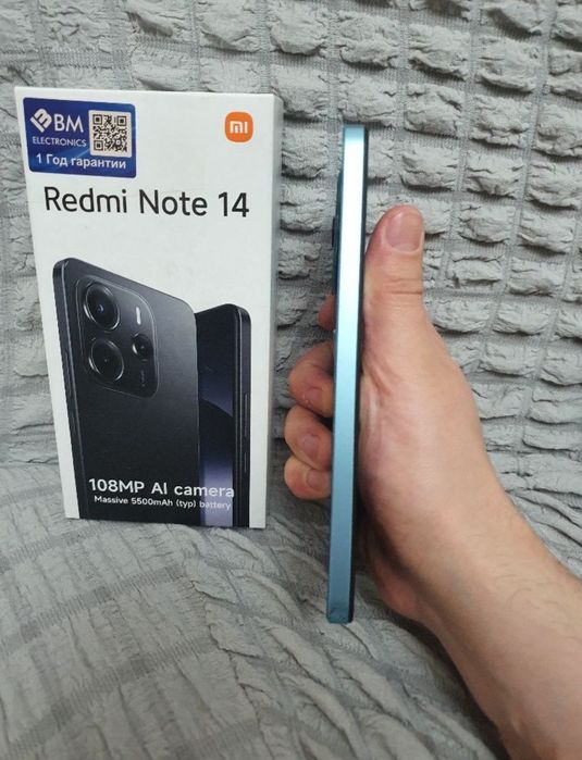 Xiaomi Redmi Note 14 8+8/128Gb Blue 2025 Igravoy Karobka Holati Yaxshi