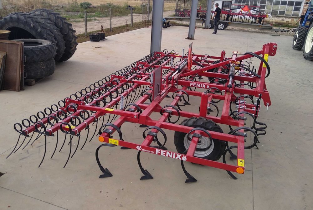 Култиватор Феникс 5 метра с три реда иглена брана HD версия