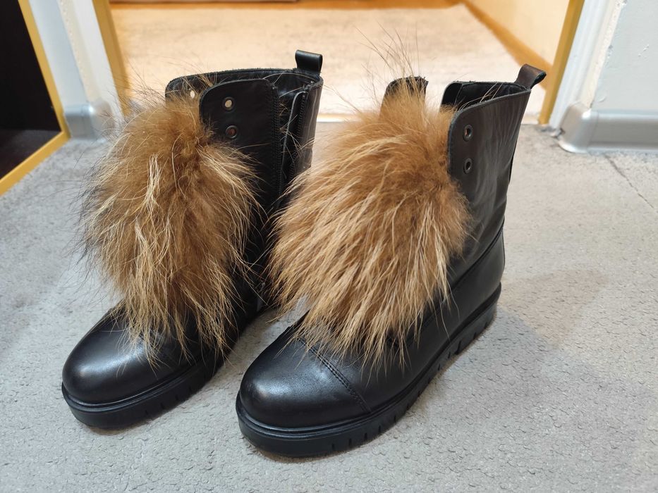 Дамски боти естествена кожа