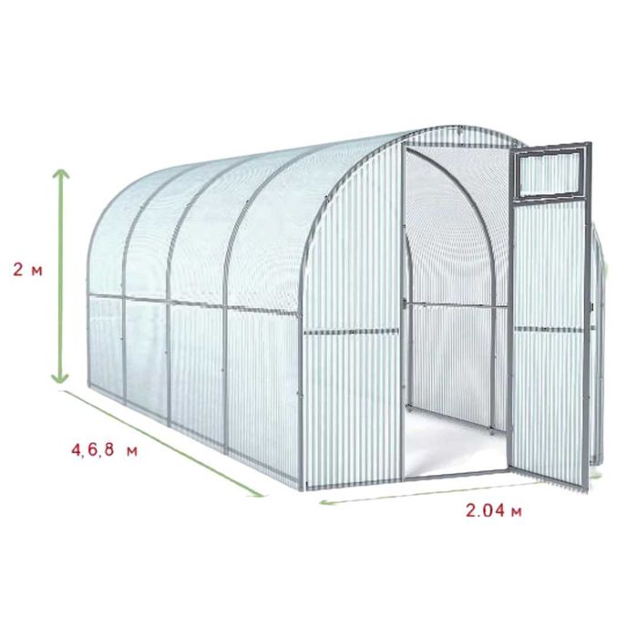 Каркас теплицы их оцинкованной трубы
