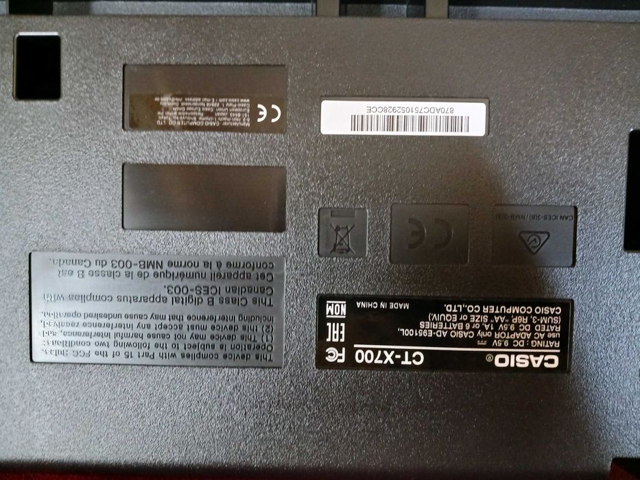 Orgă CASIO CT-X700, 61 Clape, ca NOUĂ, în Garanție!