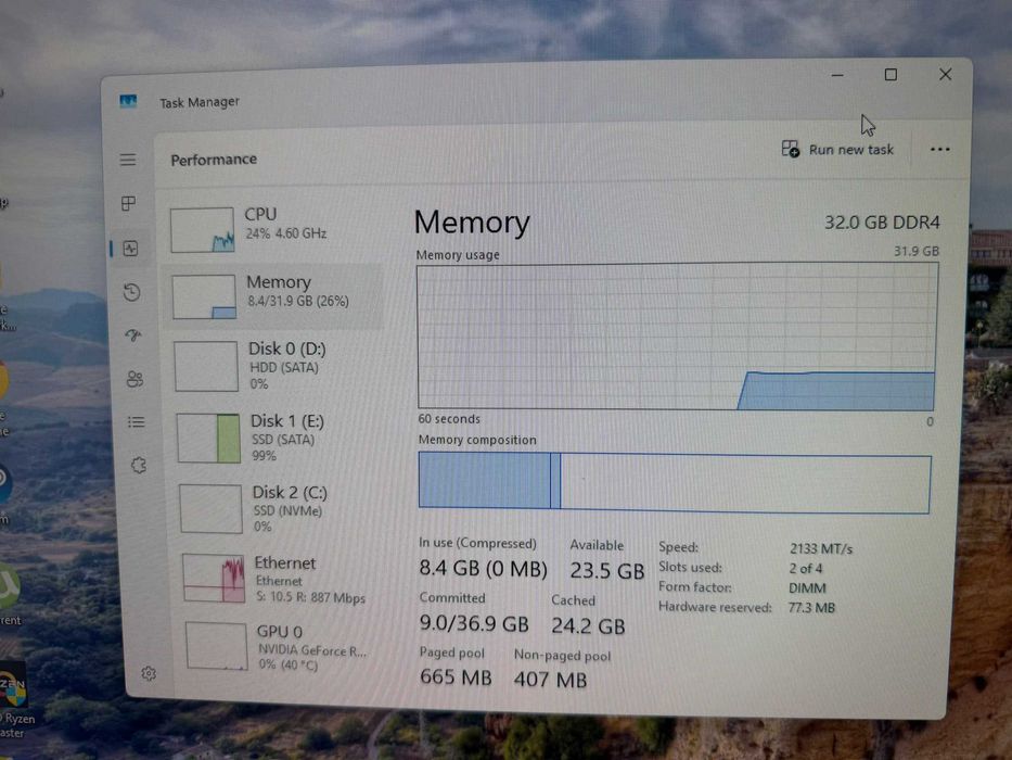 Kit memorii RAM Crucial DDR4-2133MHz UDIMM 1,2V CL15 32gb (16x2)