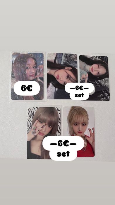 Kpop photocards : Red Velvet,Aespa,IVE
