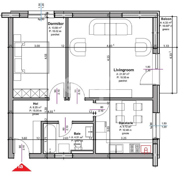 Apartament 2 camere Pitesti | Zona Stadion