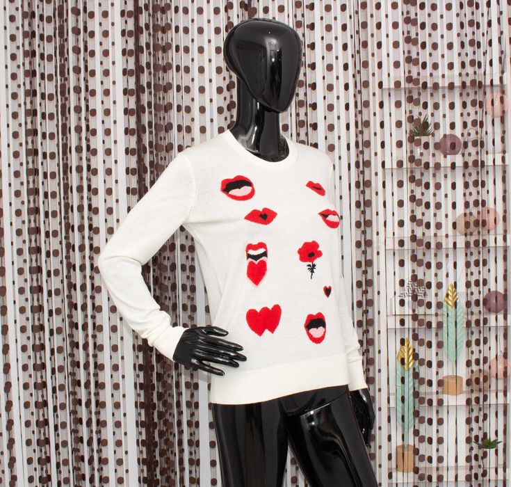 Sonia By Sonia Rykiel дамски пуловер от фина вълна екрю М