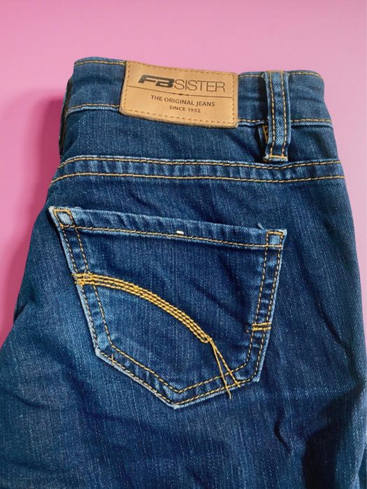 Blugi skinny albastru închis FB Sister - model clasic