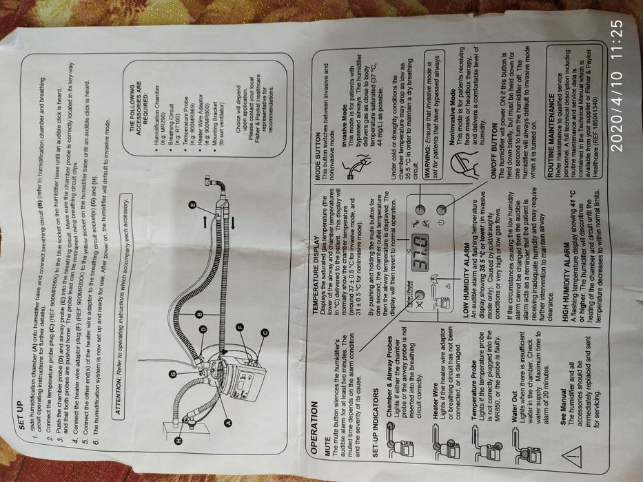 Fisher & Paykel (Healthcare)Mr850 Respiratory Humidifier