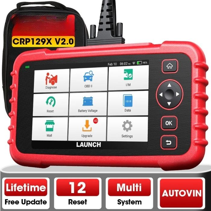 Nou Diagnoza tester auto 2025 OBD2 multimarca Launch  CRP 129X V2.0