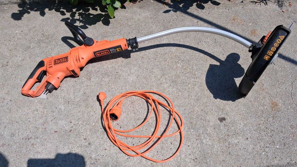 Masina de tuns iarba, trimmer cu cablu de 5 m inclus, bonus