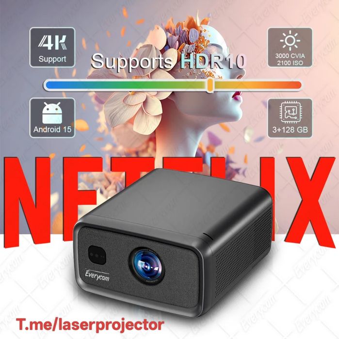 Проектор projector Everycom Cubilite Ultra 4K* proyektor TV LG samsung