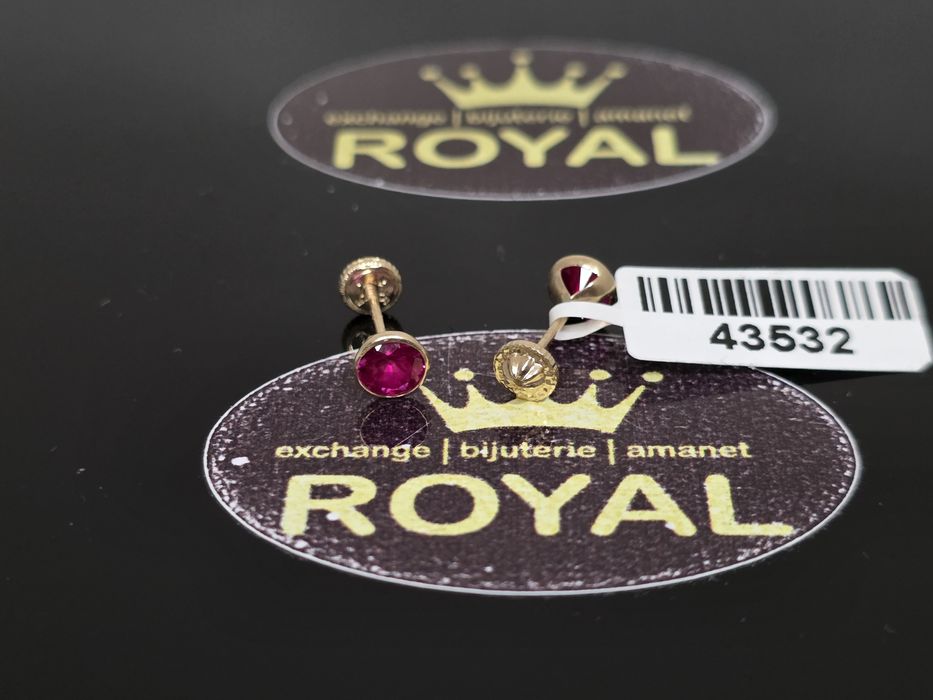 Bijuteria Royal: Cercei aur 14k/0.52 gr