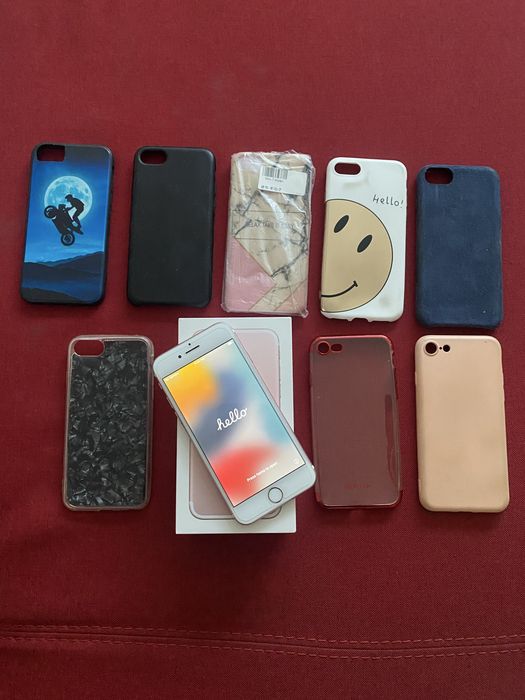 Telefon Apple iPhone 7 256GB Rose Gold + huse