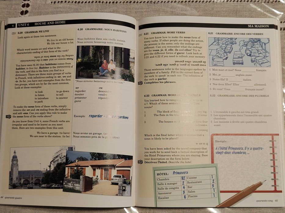 Курс френски LINGUAPHONE, начинаещи до напреднали, 6 учебника и 12 CDs