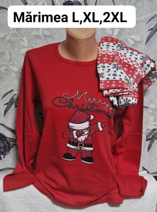 Pijamale damă tematica Crăciun