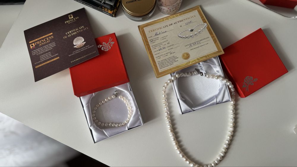 Ожерелье чистый жемчуг