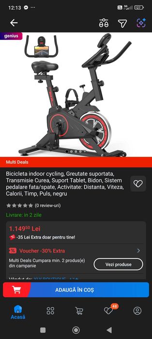 Bicicleta fitness/spinning