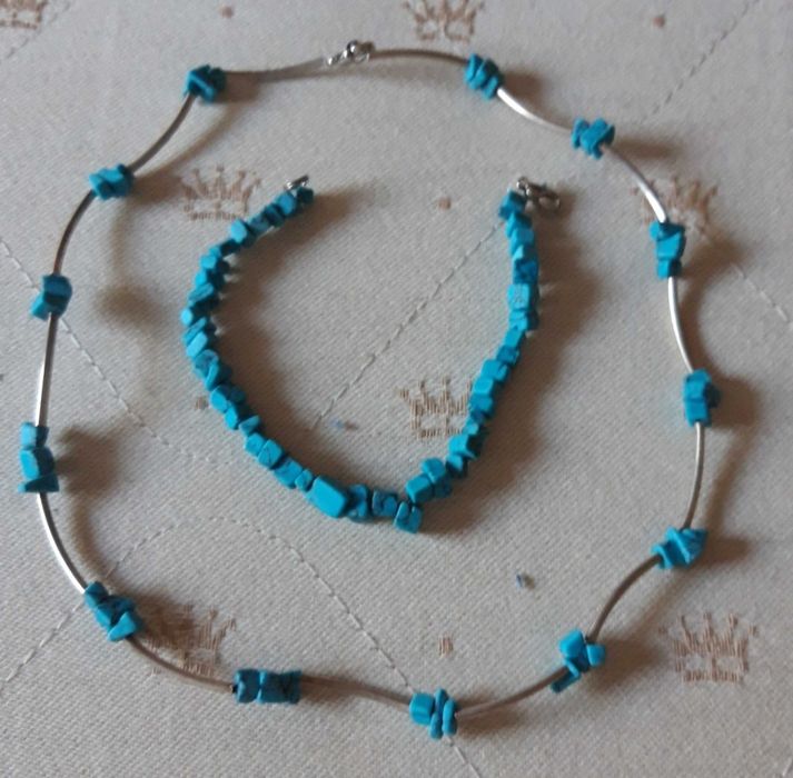 Комплект от колие и гривна, закупени в Германия