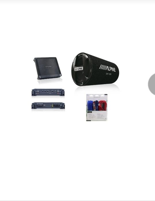 Set subwoofer alpine