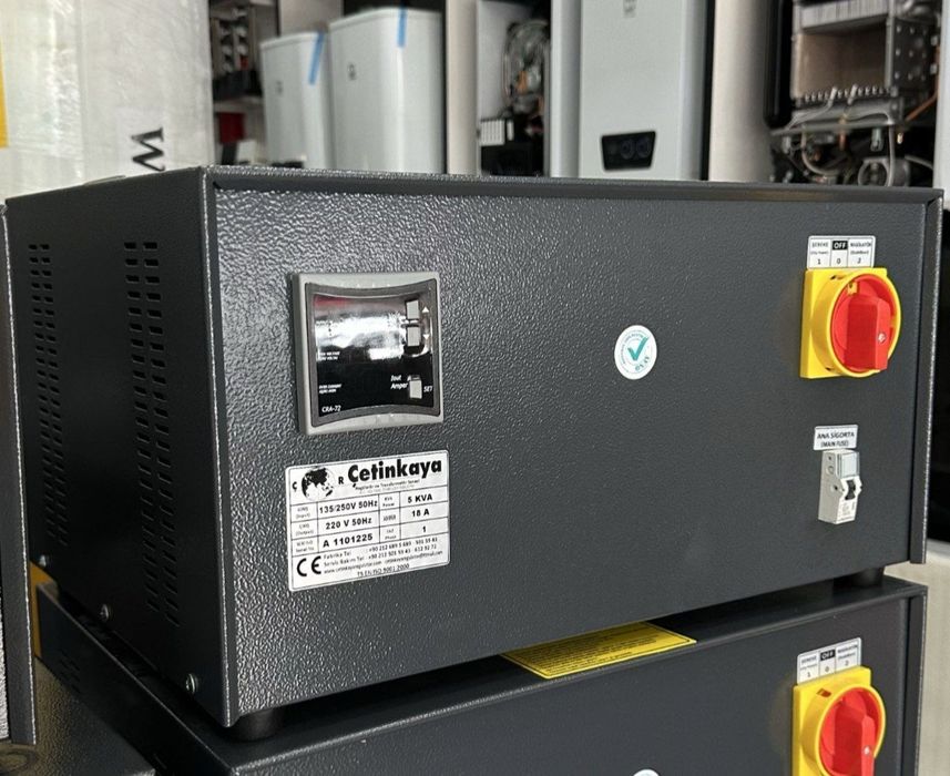 Cetinkaya (LATR) 5 kVA kuchlanish stabilizatori.