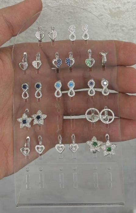 сережки серебро 925