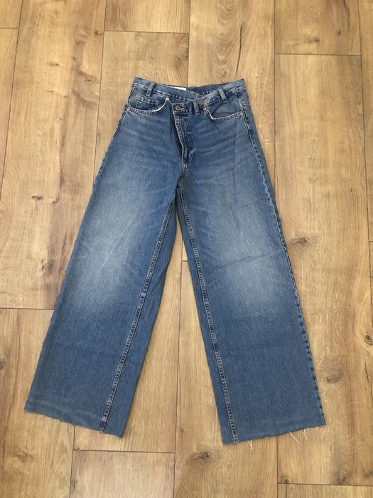 Zara дънки със странично закопчаване