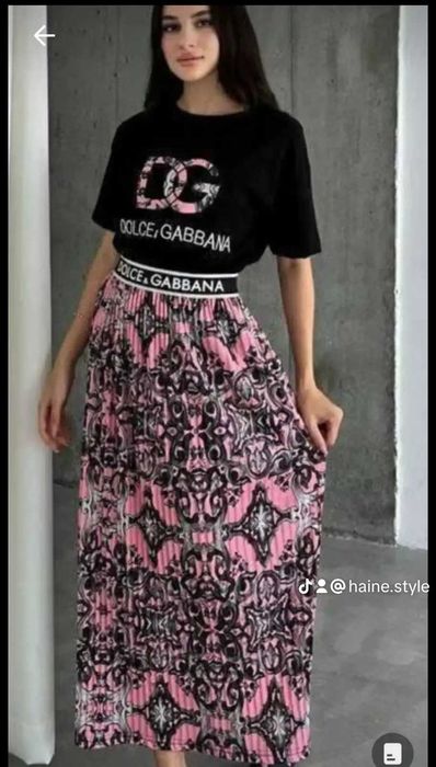 Compleu fusta tricou