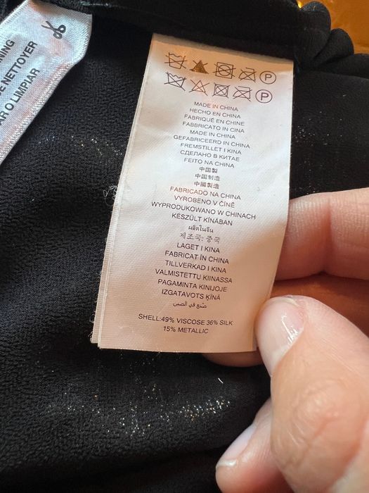 Michael Kors рокля коприна и метални нишки