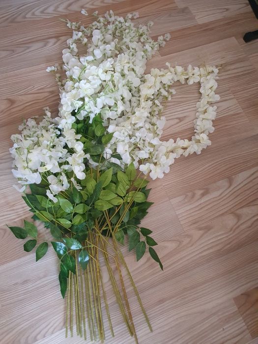 15 fire Ghirlande flori artificiale albe Wisteria