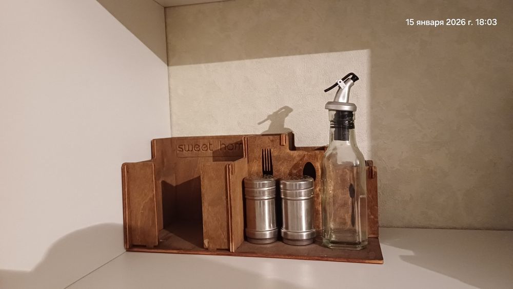 7 наборов для специй Sweet Home деревянные + солонки/перечницы/сахар