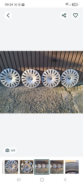 Set jante tabla 15 inch originale VW, Seat, Audi, Skoda