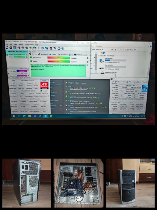 Sistem PC cu CPU I5, 8gb ram, ssd, hdd, 16gb ram, I7 2600