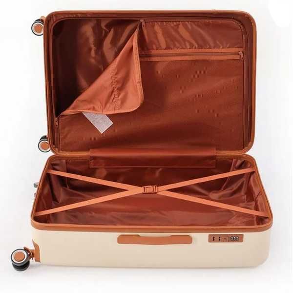 Куфар с колелца Mercado Trade, Екрю, Различни размери