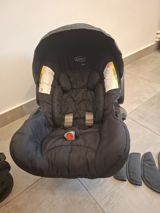 Căruț și scoică Graco evo în stare bună cu husă iarnă, vară.