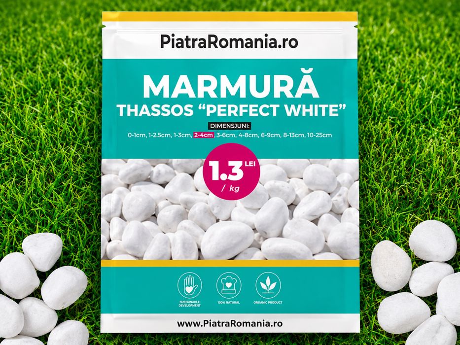 Piatra Alba de Thassos pentru Gradina – Marmura Decorativa si Ornamentala Bacau