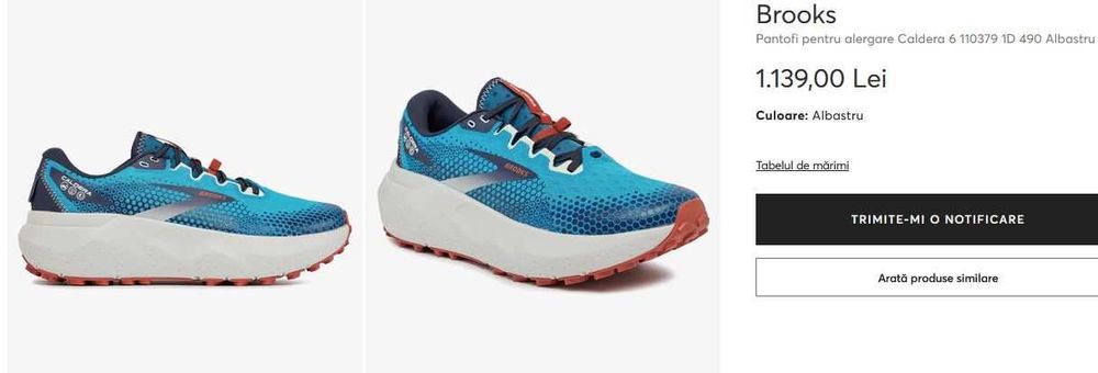 Pantofi pentru alergare BROOKS Caldera 6 marime 45.5