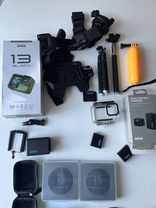 GoPro HERO13 Black Forest Green + ND филтри, 3 батерии, аксесоари